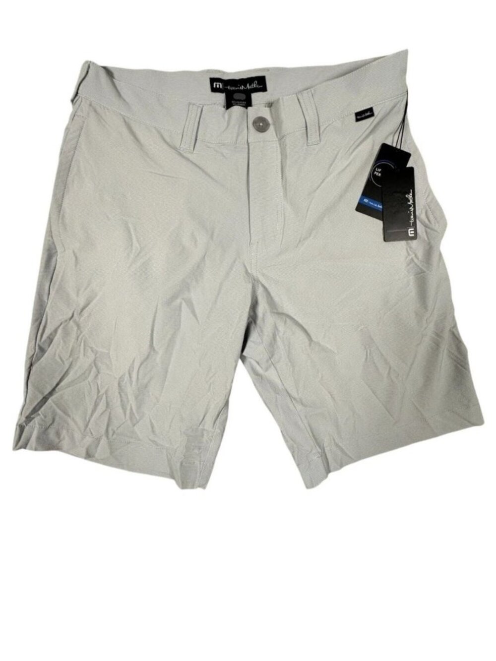 TravisMathew Mens Gray 32 Carlsbad Golf Shorts 9" Performance Flex Lightweight